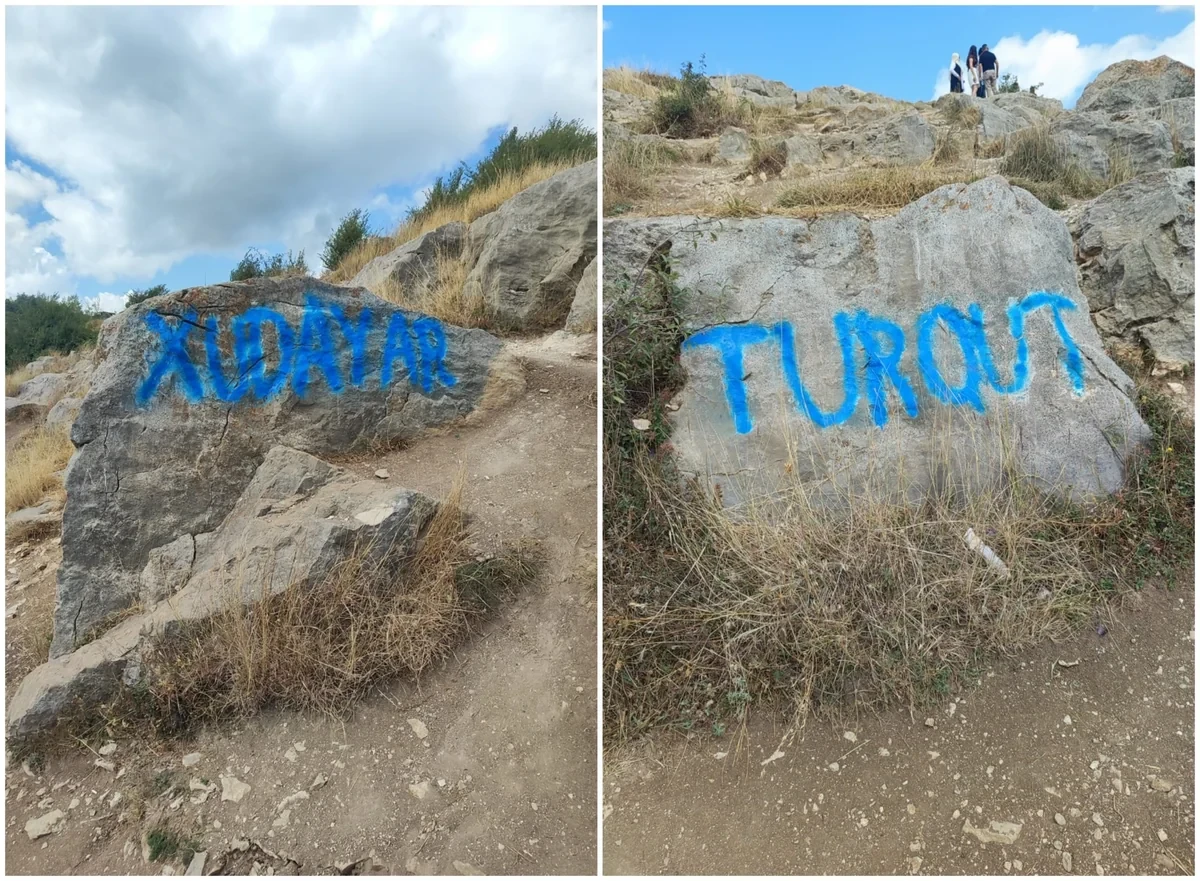Turistlerin kayalara yazdıkları: iki ayrı hikâye